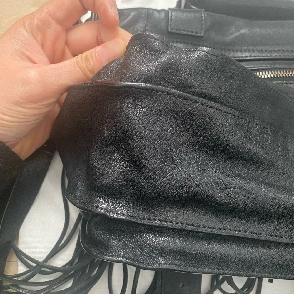 Authentic Proenza Schouler PS1 Fringe Medium Black - Picture 7 of 16